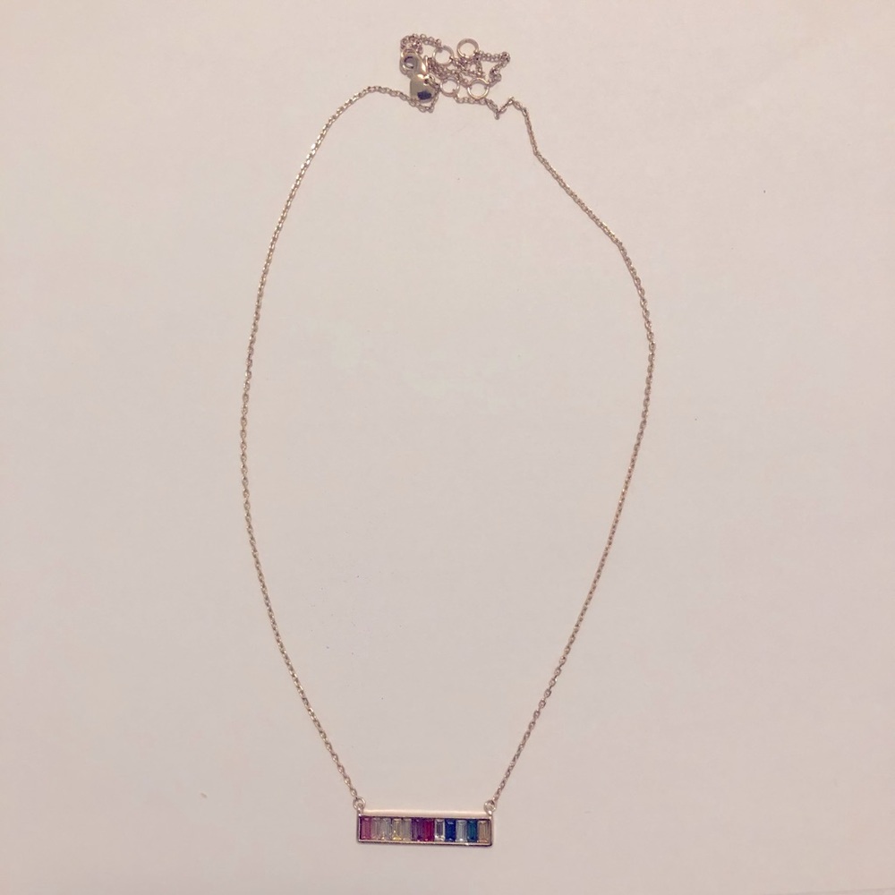 Aldo rainbow gem necklace